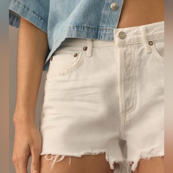 NWT AGOLDE Parker Denim Fray Shorts Sizes 30,31,32 - Picture 5 of 7